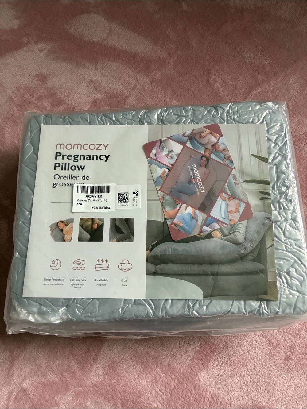 Momcozy U Shaped Full Body Pregnancy Pillow
